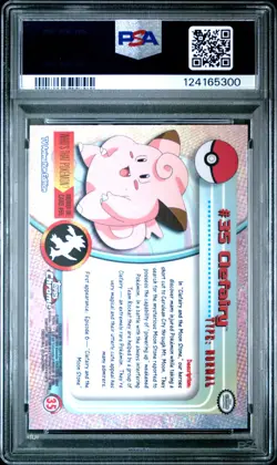 2000 TOPPS CHROME POKEMON T.V. #35 CLEFAIRY PSA 10 - Image 2