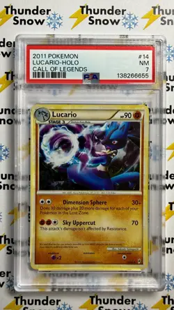⚡❄ 2011 Pokemon Call of Legends #14 Lucario Holo PSA 7 ⚡❄⚡❄⚡❄ - Image 1