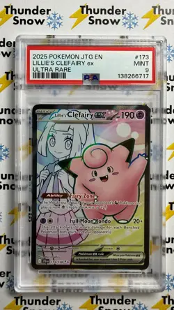 ⚡❄ 2025 Pokemon Journey Together Ultra Rare #173 Lillie's Clefairy ex PSA 9 - Image 1