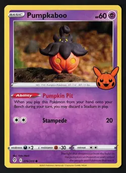 Pumpkaboo 076/203 Trick or Trade 2021 - Pokemon TCG - Image 1