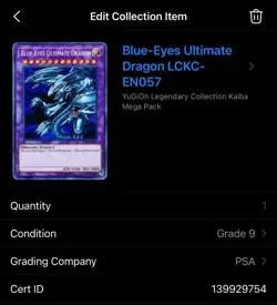 Blue-Eyes Ultimate Dragon LCKC-EN057 Legendary Collection Kaiba Unlimited - Image 1