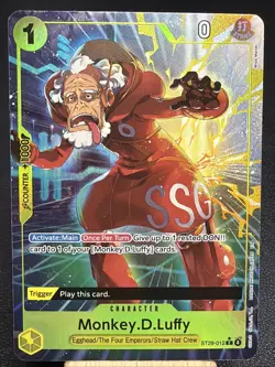 Monkey.D.Luffy ST29-012 Parallel Starter Deck Full Art One Piece TCG English R - Image 1