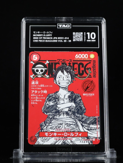 One Piece Card Magazine Vol.20 Monkey D. Luffy Promo TAG 10 (SCORE 979) - Image 1
