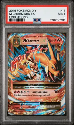 Pokemon TCG XY Evolutions M Charizard EX 13/108 Ultra Rare Holo Card PSA 9 - Image 1