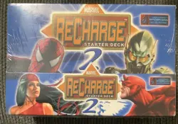 Marvel Recharge 2 Collectible Card Game 8 Starter Sets Box NIB New Sealed CCG - Image 2