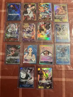 one piece japanese Card Lot Of 20 .8 Sec ,2 Leader Alt ,1 Gold Don ,9 Alt Arts - Image 1