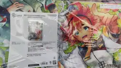 IN STOCK Gundam Chinese BANDAI Fest Suletta Miorine Official Playmat Card Set - Image 1