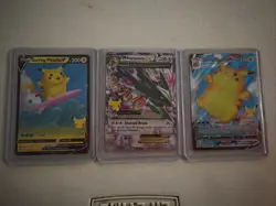 Pokemon Celebrations 3 Card Lot! Surfing Pikachu V & VMax, M Raquaza EX - Image 1