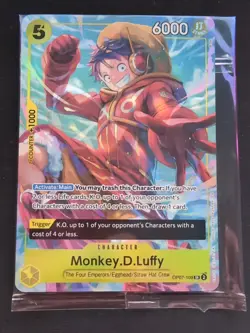 Monkey D. Luffy OP07-109 Illustration Box Vol. 3 Promo One Piece Card SEALED! - Image 1