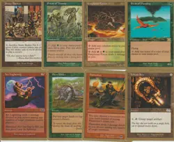 Lot 8 cards WORLD CHAMPIONSHIP WCD 2000 MAGIC MTG US EX-NM birds of paradise... - Image 1