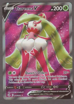 Tsareena V 246/264 Fusion Strike Full Art Ultra Rare Holo Pokemon Card NM - Image 1