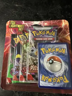Pokemon TCG Lightning Set 4 Packs + 1 Bonus Card! Brand New/Sealed! 🔥 - Image 1