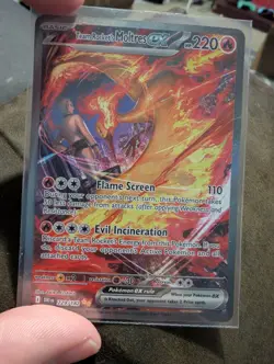 Team Rocket's Moltres EX Pokemon TCG DRI Holo Card 229/182 English - Image 3