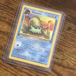 Pokemon TCG Omanyte Fossil 1st Edition Common Card 52/62 SEE PHOTOS - Image 5
