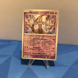 Pokemon TCG Mewtwo 150/165 Scarlet & Violet 151 Reverse Holo Card NM Condition - Image 1