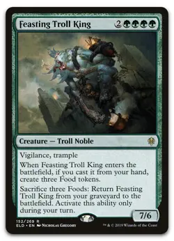 Feasting Troll King #152 (NM) Throne of Eldraine ELD Magic MTG - Image 1