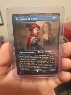 Leonardo da Vinci Borderless Universes Beyond Assassin's Creed MTG - Image 1