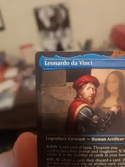 Leonardo da Vinci Borderless Universes Beyond Assassin's Creed MTG - Image 3
