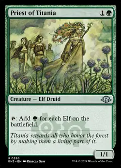 1x Priest of Titania (FOIL) - NM - See Pic for Set - SPARROW MAGIC - Image 1