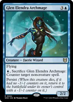 MTG Wilds of Eldraine Commander - Glen Elendra Archmage - Image 1