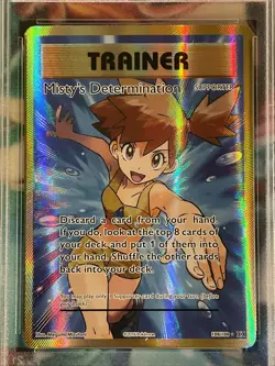 2016 Pokemon XY Evolutions #108 Misty's Determination Full Art PSA 9 - Image 3