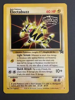 Electabuzz Black Star Promo 2 Movie Pokemon Card MP - Image 1