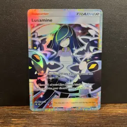 Pokemon TCG Pocket Lusamine Trainer Holographic SIR Deluxe ex - Fan Art - Image 1