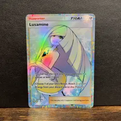 Pokemon TCG Pocket Lusamine Trainer Holographic SIR - Fan Art - Image 1
