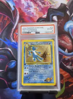 Misty's Golduck 12/132 Holo PSA 6 Pokemon 1st Edition GYM Challenge Graded WFG - Image 1