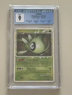 Celebi Prime HGSS Triumphant Holo Hyper Rare CGC 9 with Subgrades Pokemon Card - Image 1