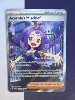 2025 Pokemon Mega Evolution Acerola's Mischief Ultra Rare #165/132 - Image 1