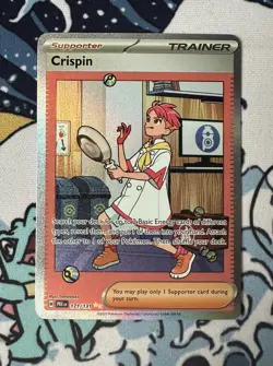 Crispin 171/131 - Pokemon TCG - SV Prismatic Evolutions - SIR - Near Mint + - Image 1