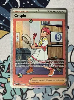 Crispin 171/131 - Pokemon TCG - SV Prismatic Evolutions - SIR - Near Mint + - Image 2