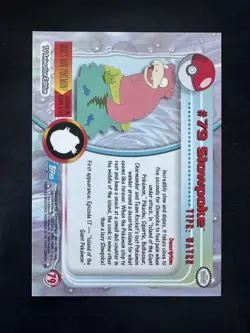 Slowpoke #79 2000 Topps Series 2 Pokemon Blue Logo TV Animation Edition - Image 2