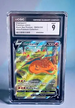 Pokemon Charizard V #SWSH260 Black Star Promo /Sword And Shield: CGC Mint 9 🔥 - Image 1