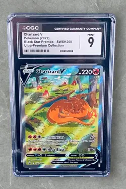 Pokemon Charizard V #SWSH260 Black Star Promo /Sword And Shield: CGC Mint 9 🔥 - Image 2