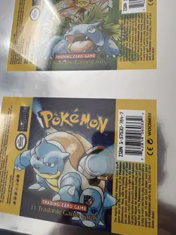 Pokemon 1st Edition Base Set Booster Pack Uncut Foil Sheet First Edition - Image 5