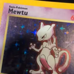 Mewtu Mewtwo Holo 10/102, 1st Edition German Base Set, 1999 WOTC Pokemon, LP/NM - Image 3