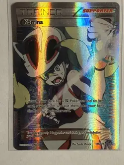 Pokemon TCG XY Furious Fists Korrina 111/111 Full Art Ultra Rare Holo MP - Image 1