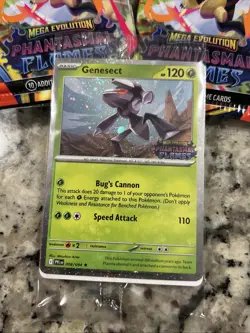 Pokemon Genesect 008 Mega Evolution Phantasmal Flames Best Buy Promo Sealed - Image 1