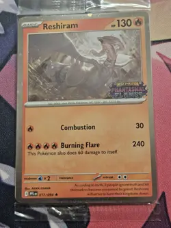 Pokemon Phantasmal Flames Reshiram 017/094 Promo Stamped Sealed TCG - Image 2