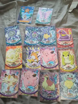 13x Pokemon Topps - Series 1 (1999) - Blue Logo - Bulk Lot - WITH 1 FOIL - Image 1