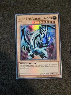 Blue-Eyes White Dragon (Version 1) LCKC-EN001 Yu-Gi-Oh Legendary Collection... - Image 1