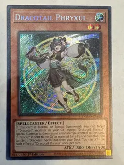 YUGIOH- Dracotail Phryxul - DOOD-EN023 - Secret Rare - 1st Edition - Image 1