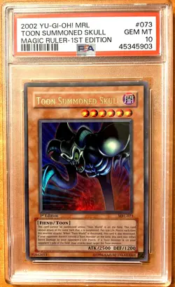 Yugioh Toon Summoned Skull 1st EDITION 2002 Magic Ruler Ultra Rare - PSA 10 - Image 1