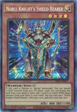 Yugioh! MP Noble Knight's Shield-Bearer - BROL-EN017 - Secret Rare - 1st Edition - Image 1