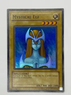 Mystical Elf - Super Rare - Unlimited - LOB-062 - Yu-Gi-Oh! - LP - Image 1