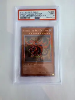 2023 Yu-Gi-Oh Quarter Century Error Attribute Slifer Sky Dragon EN002 - PSA 9 - Image 1