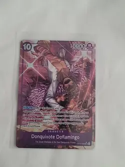 One Piece TCG Donquixote Doflamingo OP14-069 SR Alt Art Azure Sea's Seven NM/M - Image 1