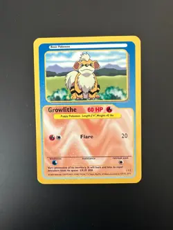 Growlithe Holo #58 - Pokemon Funskool Card - Vintage 2004 - Image 1